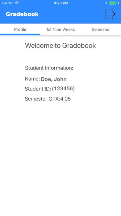 Gradebook for PISD screenshot 2