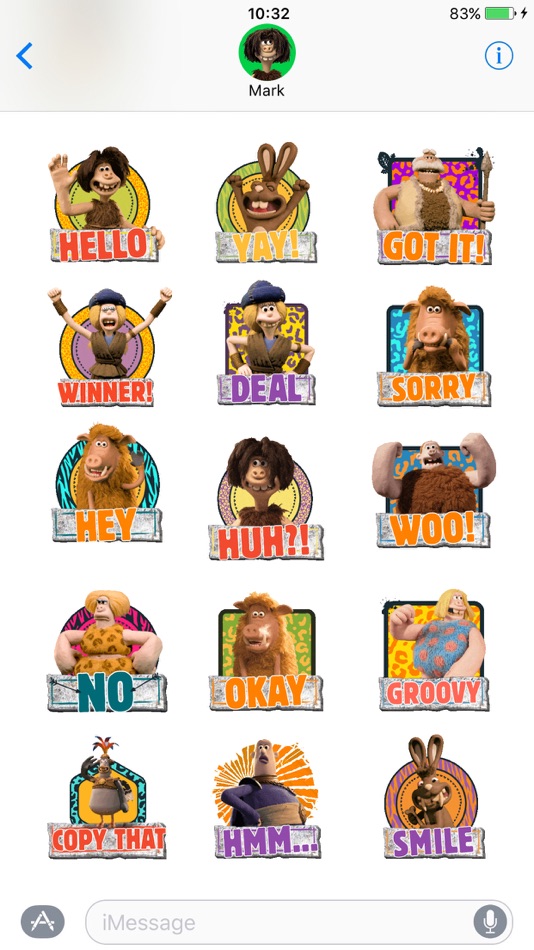 Early Man Stickers - 1.1 - (iOS)