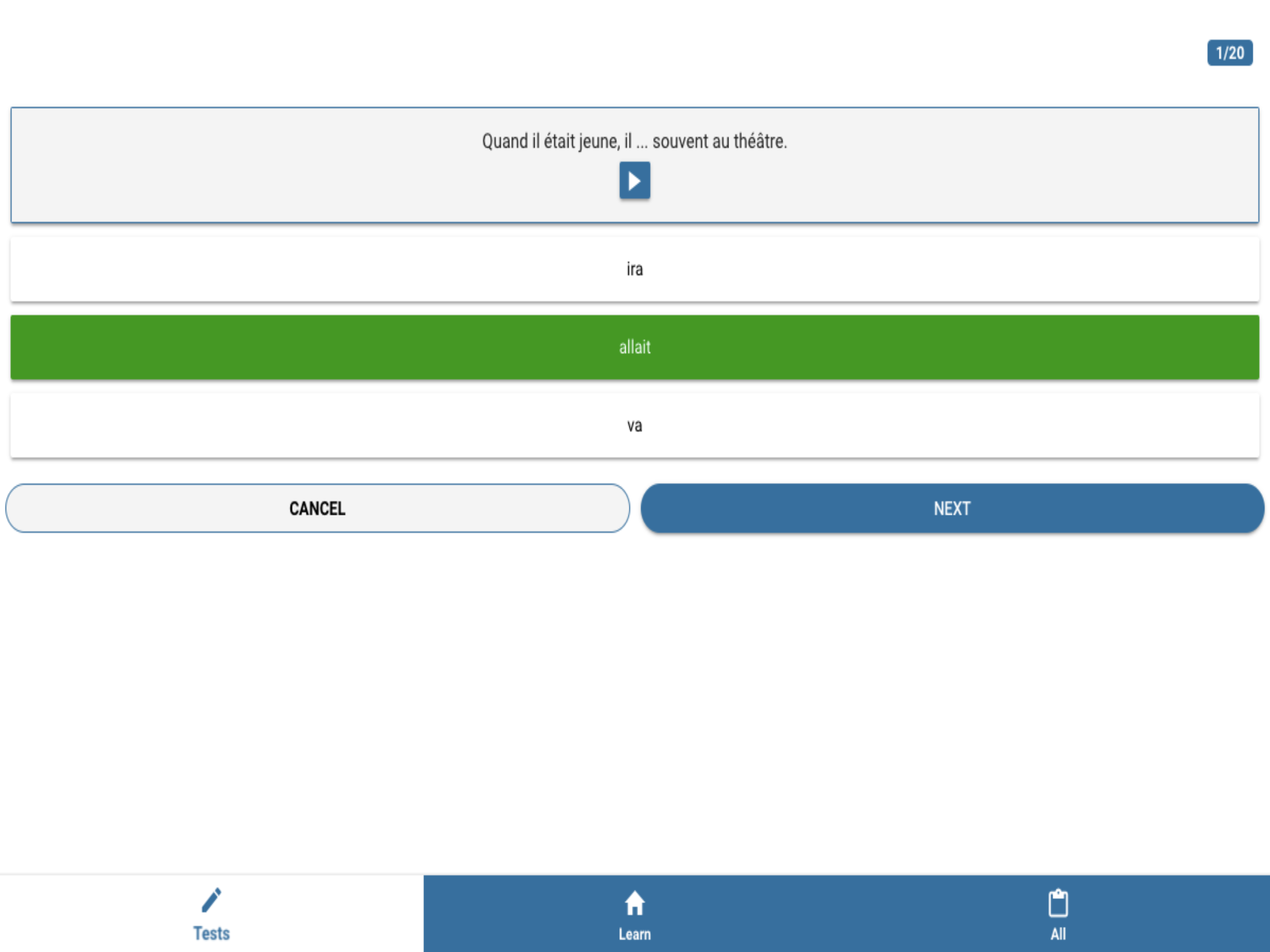 French language Test