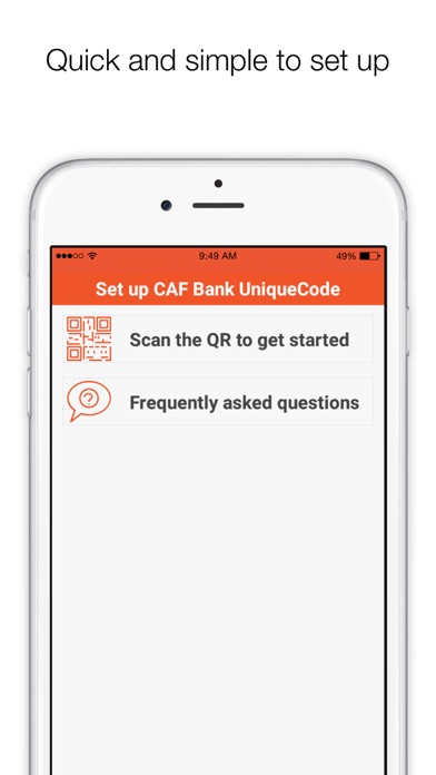 How to cancel & delete CAF Bank UniqueCode from iphone & ipad 2