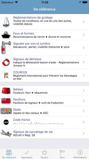 Capture d'écran de Marine R Gles & Signaux sur iPhone 1