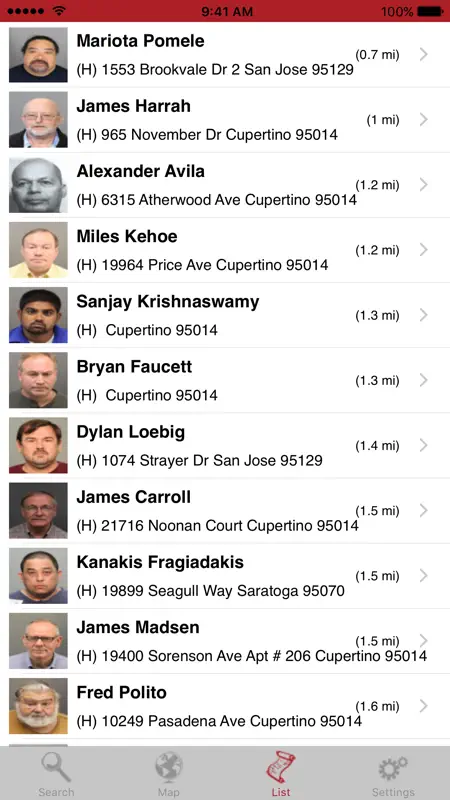 Sex Offenders Search iPhone screenshot 4 of 5