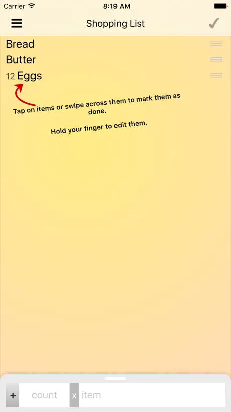 ShopShop - Shopping List