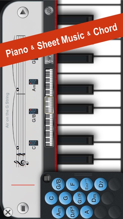 Screenshot #1 pour Piano+ - Playable with Chord & Sheet Music