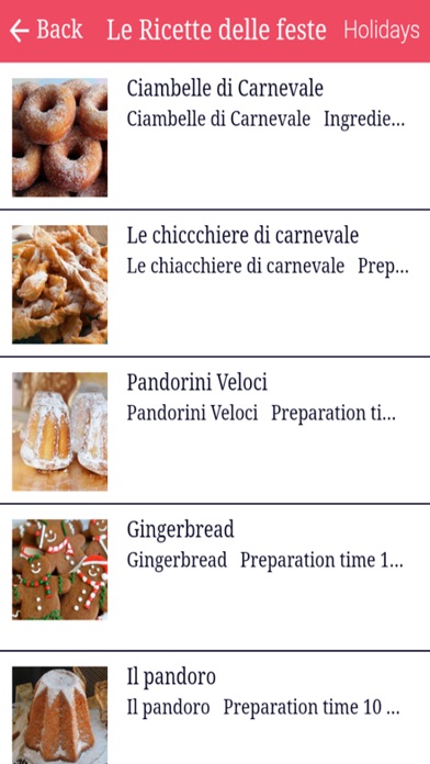 Recettes italiennes Cuco & C. screenshot 2