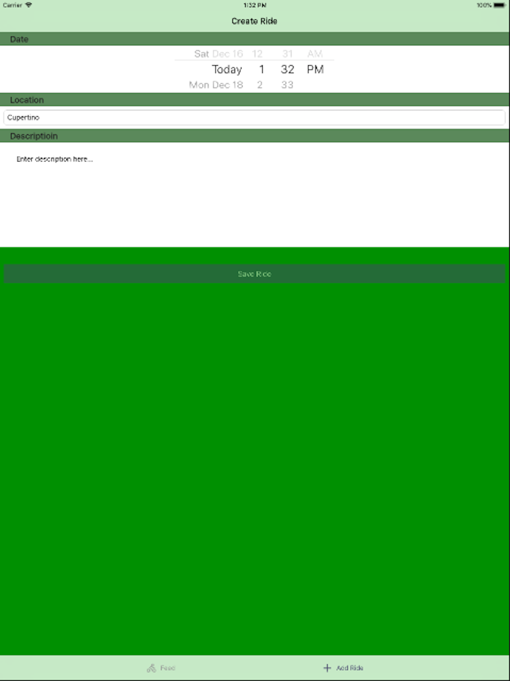 Group Rides App