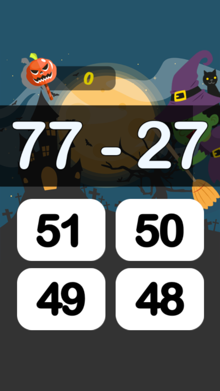 Halloween Math Game 3rd Grade