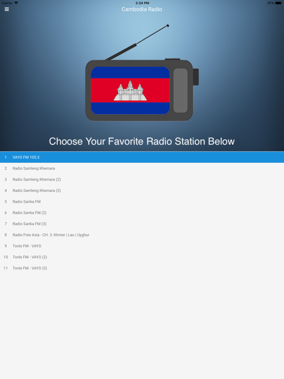Screenshot #4 pour Cambodia Radio Station: Khmer