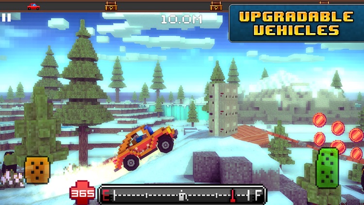 Blocky Roads Winterland screenshot-4