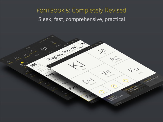 FontBook™ Typeface Compendium Capture d'écran