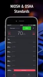 Noise Dosimeter NIOSH & OSHA screenshot #2 for iPhone