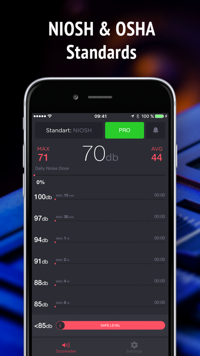 Screenshot #2 pour Noise Dosimeter NIOSH & OSHA