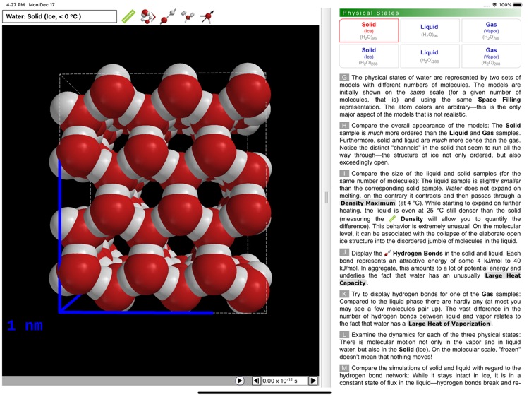 ODYSSEY Water: Molecular Level