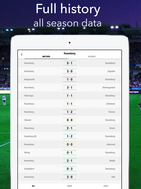 Football - Eliteserien Norway iPad screenshot 5 - Sports app