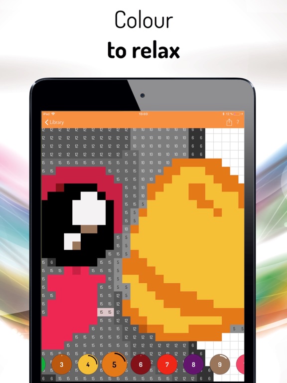 Coloring Book: Color by Number iPad screenshot 3 - Book app