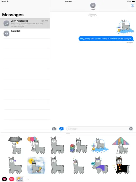 可愛的駱駝貼紙