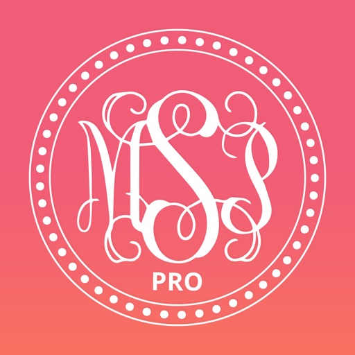 Monogram It PRO Glitter Effect iOS App