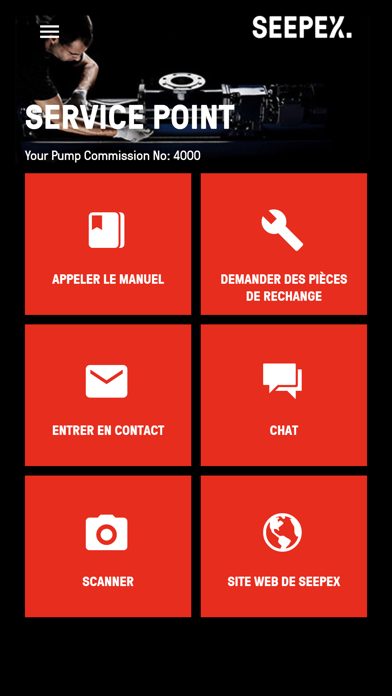 Screenshot #1 pour SEEPEX Service Point