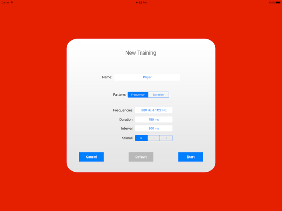 Screenshot #5 pour Auditory Pattern Training Lite