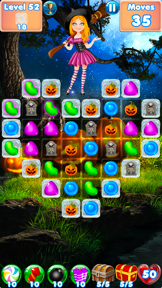 Candy Halloween Games Match 3 screenshot