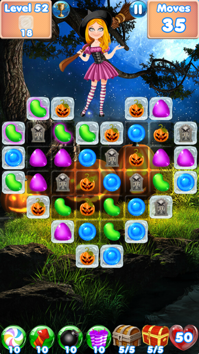 Screenshot #2 pour Candy Halloween Games Match 3