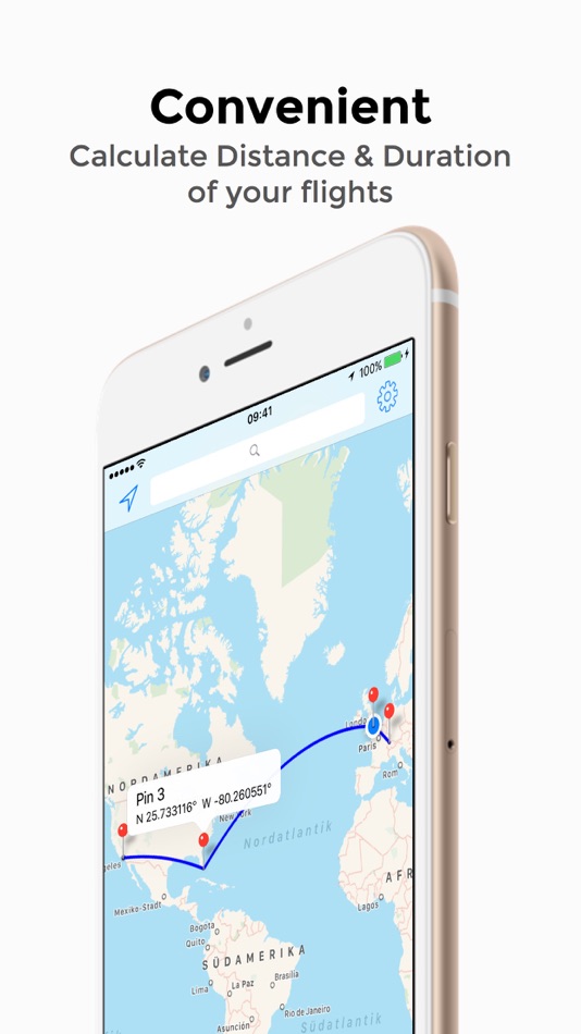 #1. Flight Distance Calculator (iOS) Podle: Nicolas Schotten
