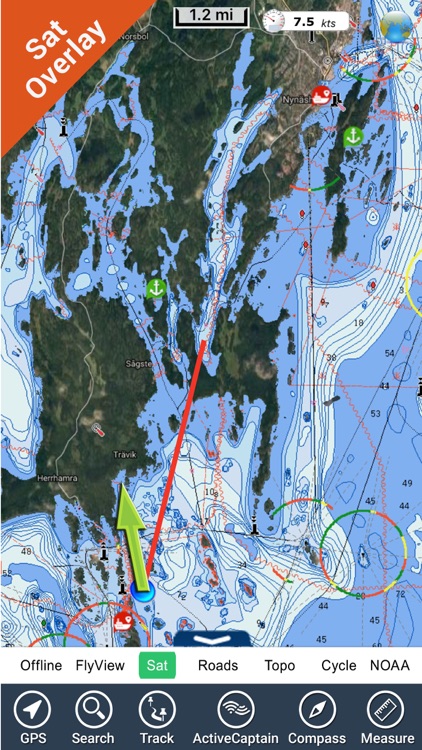 Marine Stockholm HD GPS Map Navigator