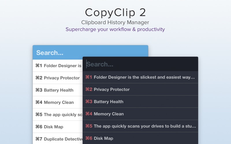 Screenshot #1 pour CopyClip 2 - Clipboard Manager