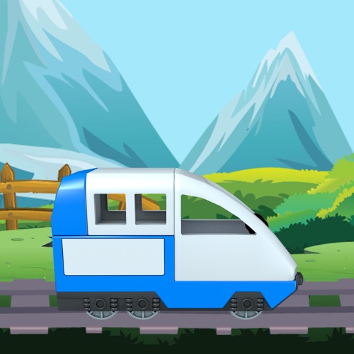 Toddlers train - game on rails icon