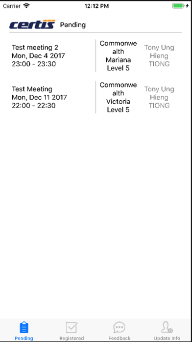 Screenshot #3 pour Certis Guest Pre-Registration