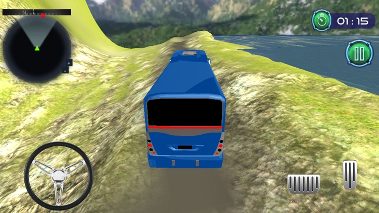 Coach Bus Offroad Hill Drive