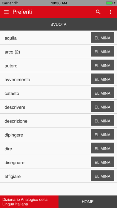 Dizionario Analogico Screenshot