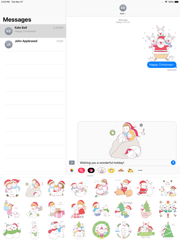 Screenshot #5 pour Cute Hand Drawn Christmas Pack