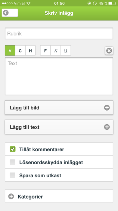 Screenshot #1 pour Bloggplatsen