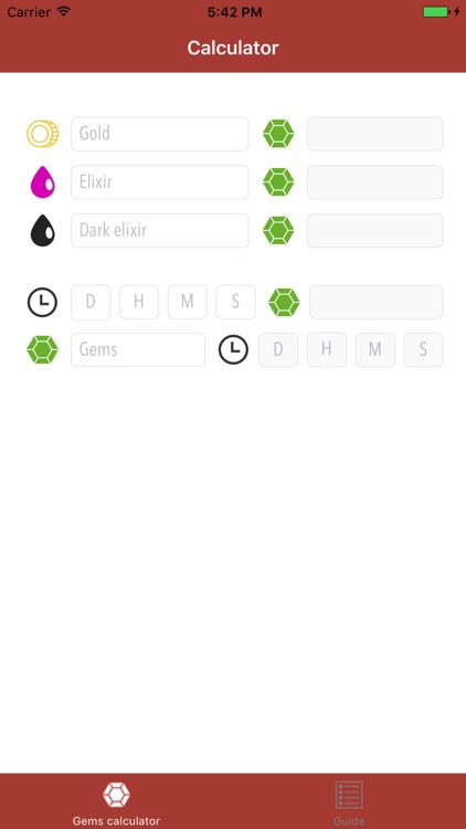 Guide & Gems Calculator for CoC