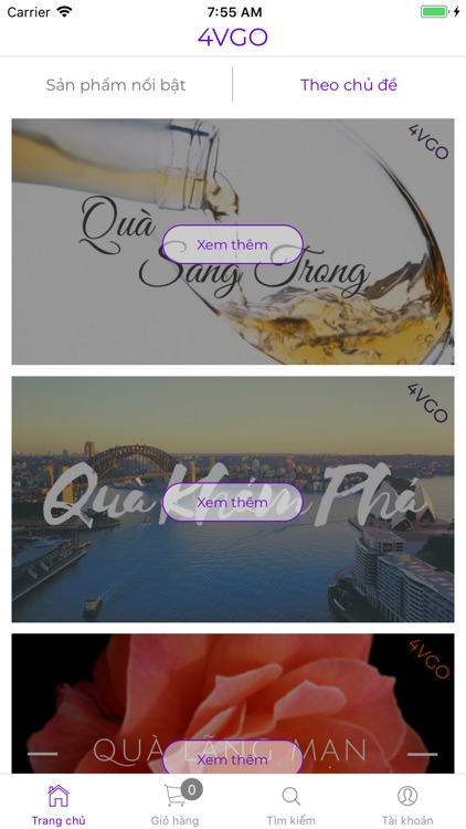 4VGO - Ứng dụng tặng quà