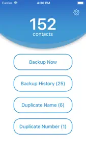 Contact Manager & Backup screenshot #1 for iPhone