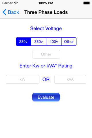 Electrical Power Calc screenshot 2