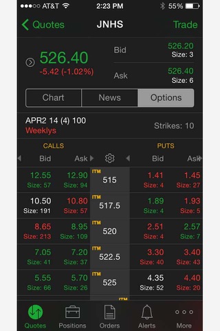 TD Ameritrade Mobile Trader screenshot 3