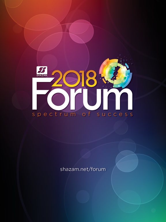 2018 SHAZAM Forum iPad screenshot