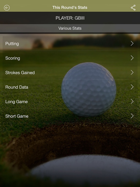 Screenshot #6 pour Strokes Gained Putting