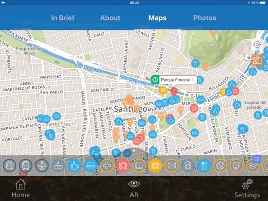 Santiago de Chile Travel Guide iPad screenshot
