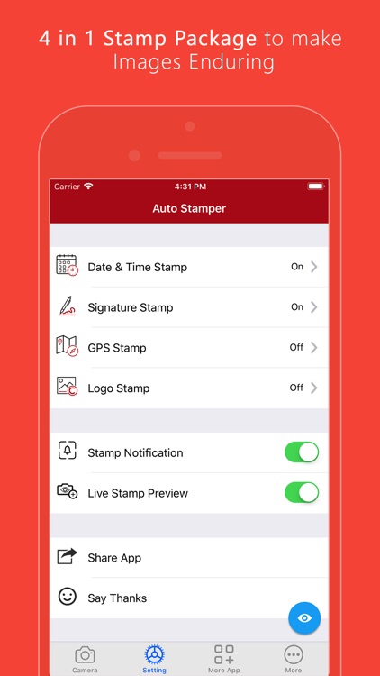 Auto Stamper: Timestamp Camera