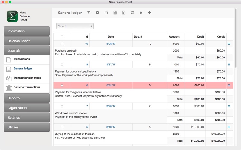 How to cancel & delete nano balance sheet 4