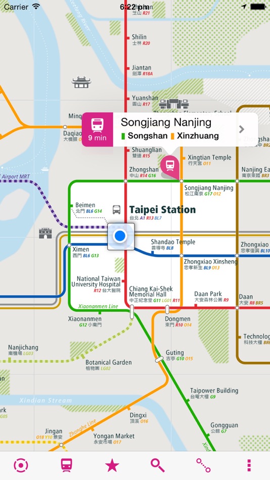 #1. Taipei Rail Map Lite (iOS) By: Urban-Map