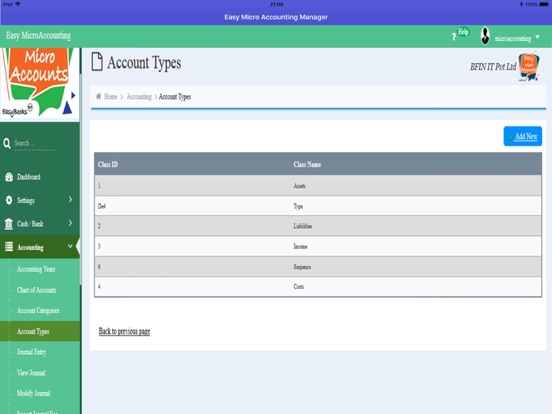 Screenshot #5 pour Easy Micro Accounting Manager