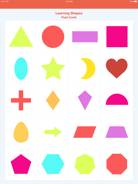 Screenshot #4 pour Learning Shapes Flash Cards