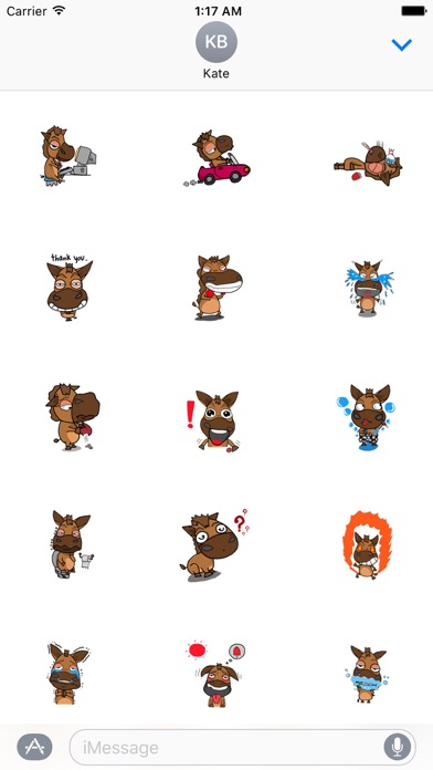 Cute Pony - HorseMoji Sticker screenshot 2