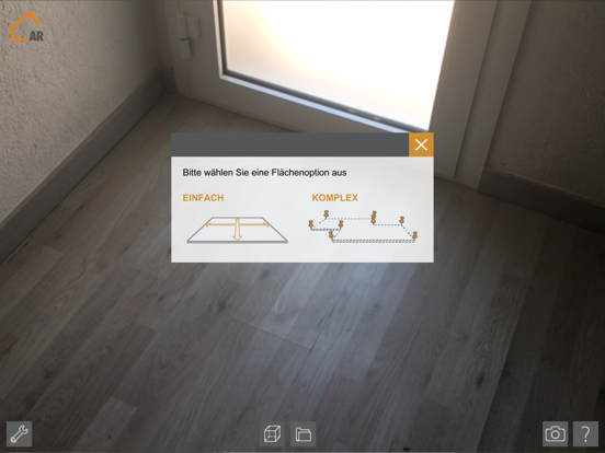 materialo AR floor iPad screenshot