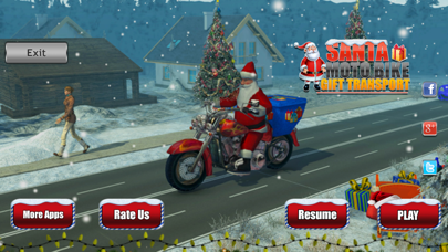 Santa Moto Bike Rider screenshot 1